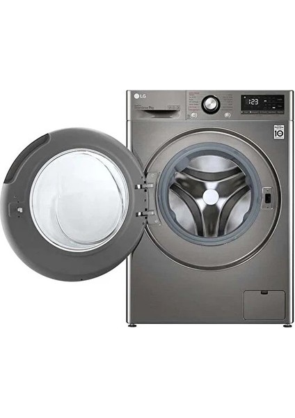 Lg F4V3VYWKPE 9 kg 1400 Devir Gümüş Çamaşır Makinesi