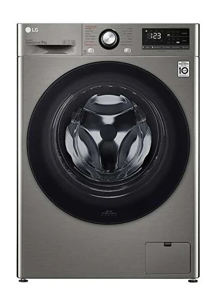 Lg F4V3VYWKPE 9 kg 1400 Devir Gümüş Çamaşır Makinesi