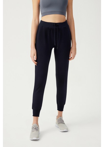 Kadın Lacivert Jogger Eşofman Altı Sweatpants