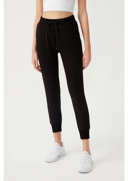 Kadın Siyah Jogger Eşofman Altı Sweatpants