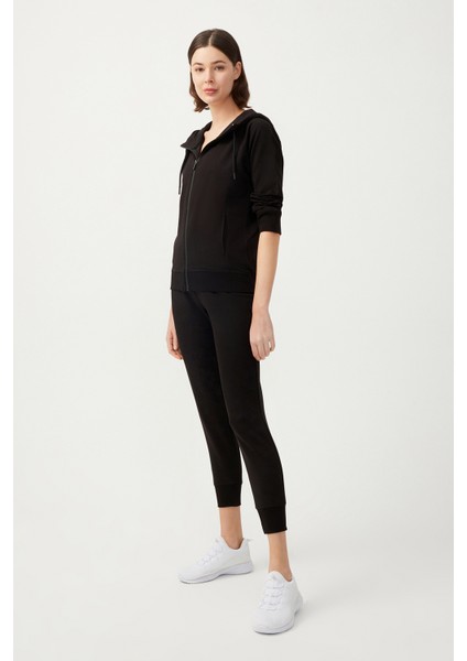 Kadın Siyah Jogger Eşofman Altı Sweatpants fırsatları
