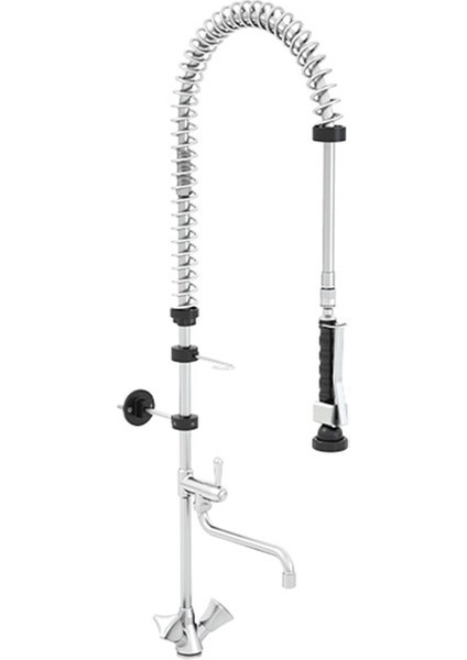MT02 Deluxe Tezgaha Monte Ara Musluklu Mutfak Bataryası Ön Yıkama Duşu CAN-0508-MT02
