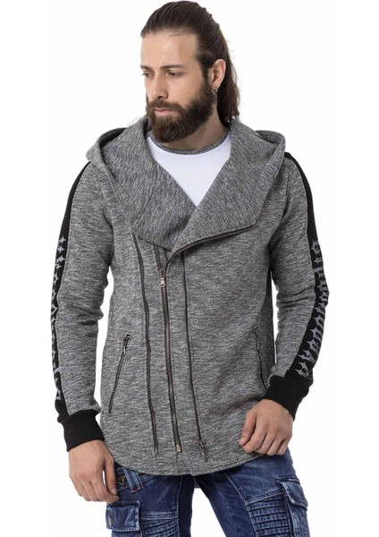 CL526 Kapşonlu Uzun Salaş Hırka