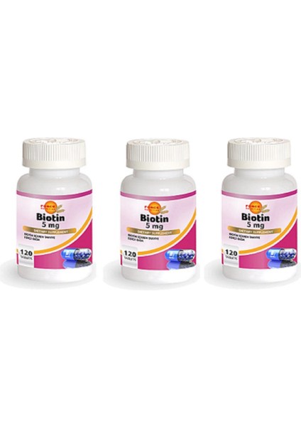 Force NutritionBiotin 5 Mg 120 Tablet 3 Kutu