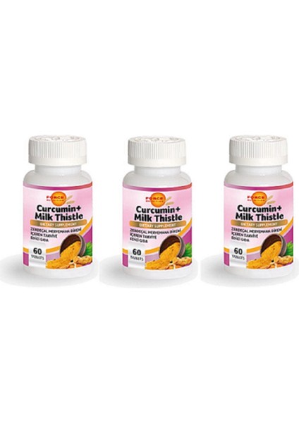 Curcumin + Milk Thistle 60 Tablet 3 Kutu