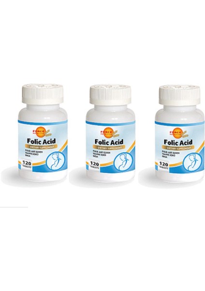 Force NutritionFolic Asid 400 Mcg 120 Tablet 3 Kutu