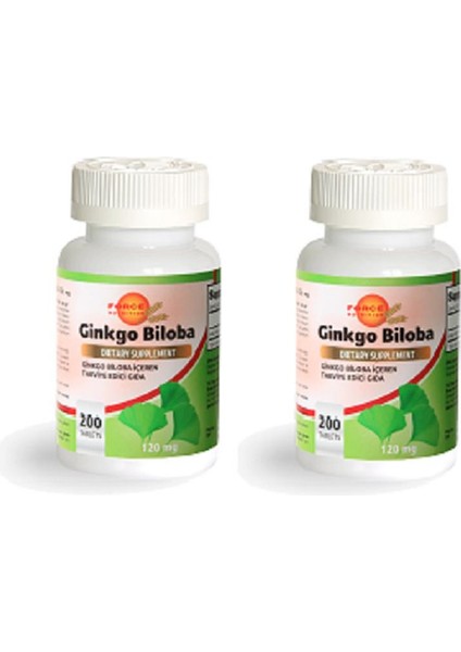 Ginkgo Biloba 120 mg 200 Tablet x 2 Adet