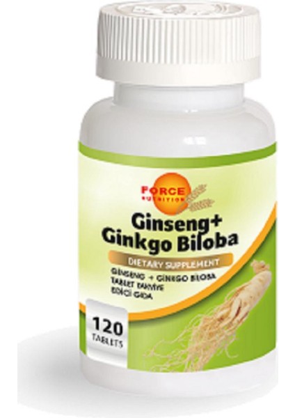 Force Nutrition Ginseng Ginkgo Biloba 120 Tablet