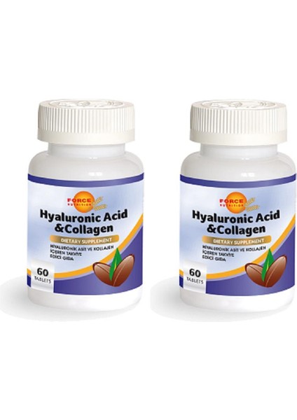 Hyaloronik Asid Kolojen 60 Tablet 2 Kutu