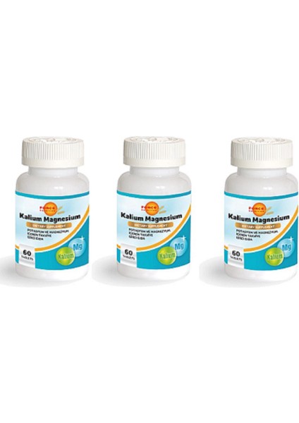 Kalium Potasyum Magnesyum 60 Tablet 3 Kutu