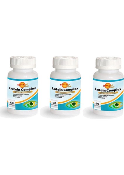 Lutein Complex 60 Softgel-Yumuşak Kapsül 3 Kutu