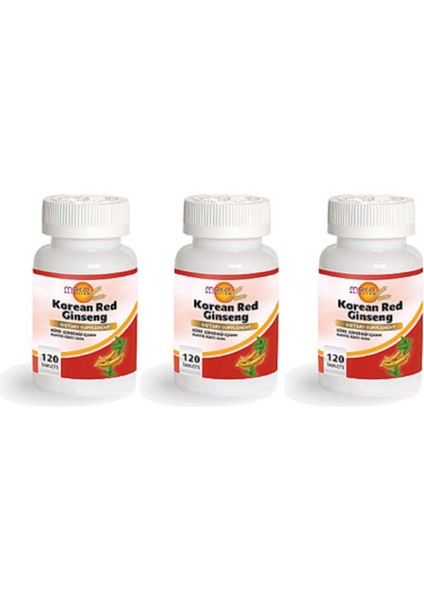 Korean Red Ginseng 500 Mg 120 Tablet 3 Kutu