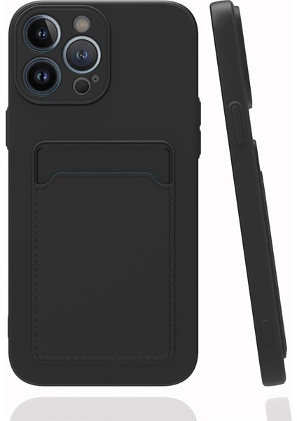 Apple Iphone 14 Pro Uyumlu Kılıf Kamera Korumalı Kartlıklı Cüzdanlı Kırmızı Tuşlu Siyah Silikon Kapak Ofix Kartvizitli Yumuşak fiyatları
