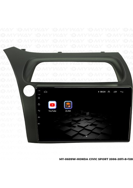 Honda Cıvıc Sport Android Carplay Multimedya Navigasyon Ekran Teyp 8GB+128GB