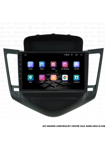 Chevrolet Cruze Android Carplay Multimedya Navigasyon Ekran Teyp 8GB+128GB