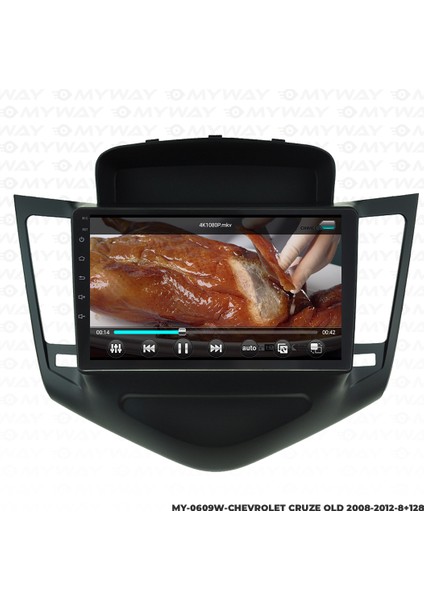 Chevrolet Cruze Android Carplay Multimedya Navigasyon Ekran Teyp 8GB+128GB
