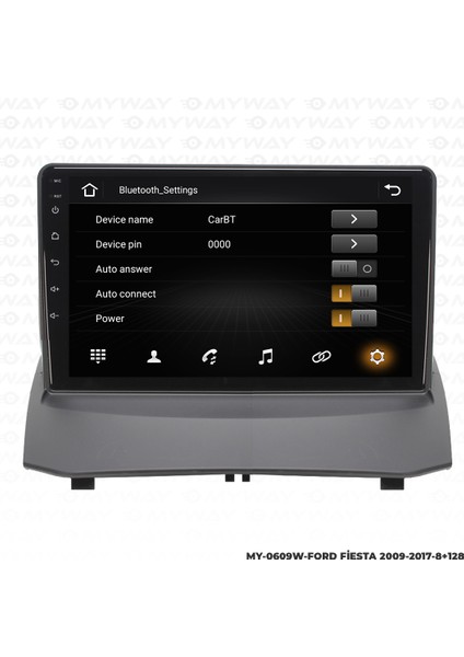 Ford Fiesta Android Carplay Multimedya Navigasyon Ekran Teyp 8GB+128GB fiyatları