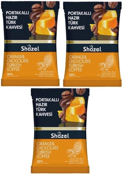Portakallı Hazır Türk Kahvesi 100g X 3 Adet