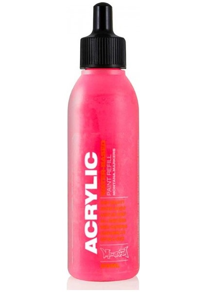 : Akrilik Markör Için Yedek Mürekkep : 25 ml : Fire Red (Fluo) F3000