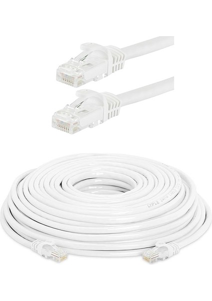 30M Cat6 Ethernet Internet Lan Network Patch Kablo - Fabrikasyon 30 Metre Cat 6 Kablo