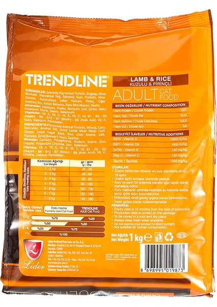 Adult Cat 27/10 Kuzu Etki Kuru Kedi Maması, 1 Kg, Yetişkin Kediler Için fiyatları