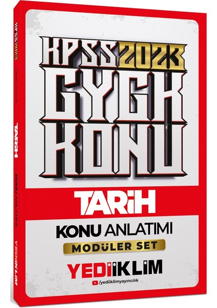 KPSS 2023 Genel Kültür Tarih Konu Anlatımı Modüler Set Içerisindeki