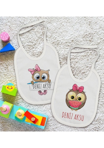 Kids Kişiye Özel Isimli 2’li Beyaz Mama Önlüğü-18 fiyatları