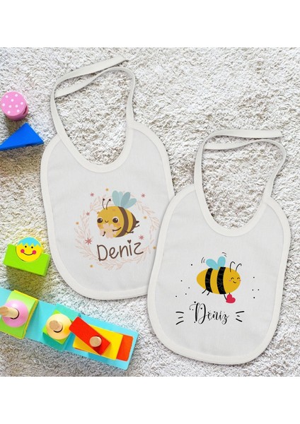 Kids Kişiye Özel Isimli 2’li Beyaz Mama Önlüğü-7 fiyatları