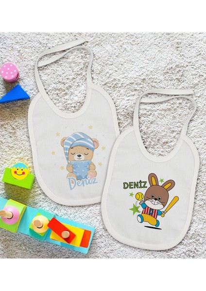 Kids Kişiye Özel Isimli 2’li Beyaz Mama Önlüğü-3 fiyatları