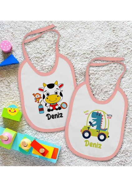 Kids Kişiye Özel Isimli 2’li Pembe Mama Önlüğü-14 fiyatları