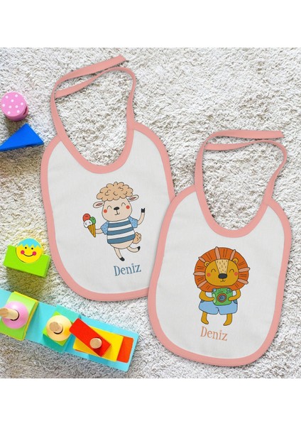 Kids Kişiye Özel Isimli 2’li Pembe Mama Önlüğü-9 fiyatları