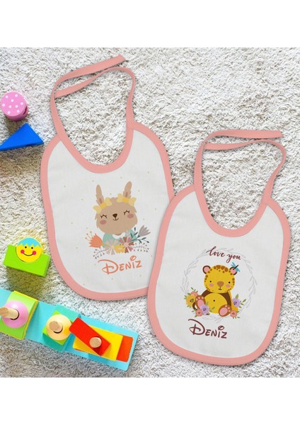 Kids Kişiye Özel Isimli 2’li Pembe Mama Önlüğü-5 fiyatları