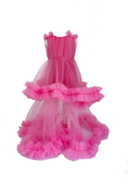 Kız Çocuk Pembe Pink Dress Abiye Elbise 2023