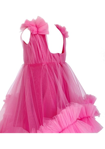 Kız Çocuk Pembe Pink Dress Abiye Elbise 2023 modelleri