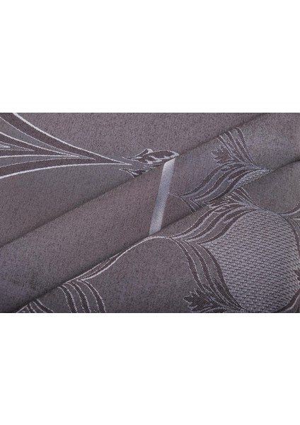 Aslı Lüx Jakar Polycotton Tp Kumaş Füme Masa Örtüsü 160X300 cm - 1255