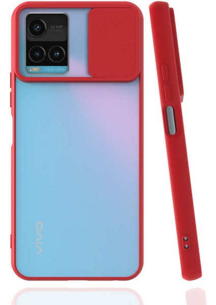 Vivo Y21S Kılıf Kamera Lens Korumalı Sürgülü Slayt Kılıf