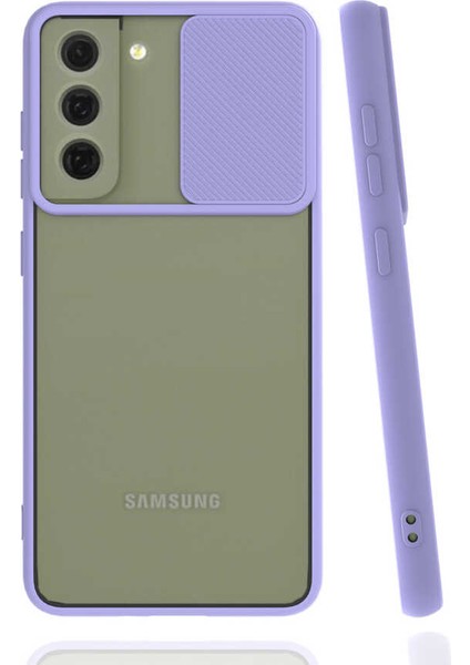 Samsung Galaxy S22 Kılıf Kamera Lens Korumalı Sürgülü Slayt Kılıf