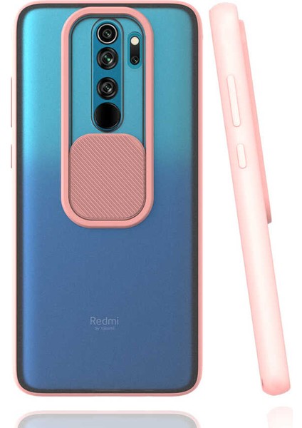 Xiaomi Redmi Note 8 Pro Kılıf Kamera Lens Korumalı Sürgülü Slayt Kılıf