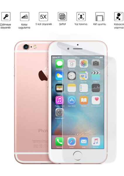 Kip GSM Apple iPhone 6 Ekran Koruyucu Tam Kaplayan Esnek Kırılmaz Nano Temperli