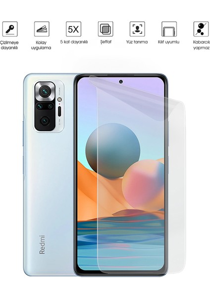 Kip GSM Xiaomi Redmi Note 10 Pro Ekran Koruyucu Tam Kaplayan Esnek Kırılmaz Nano Temperli