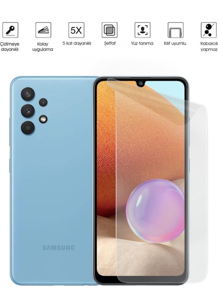 Kip GSM Samsung Galaxy A32 4g Ekran Koruyucu Tam Kaplayan Esnek Kırılmaz Nano Temperli