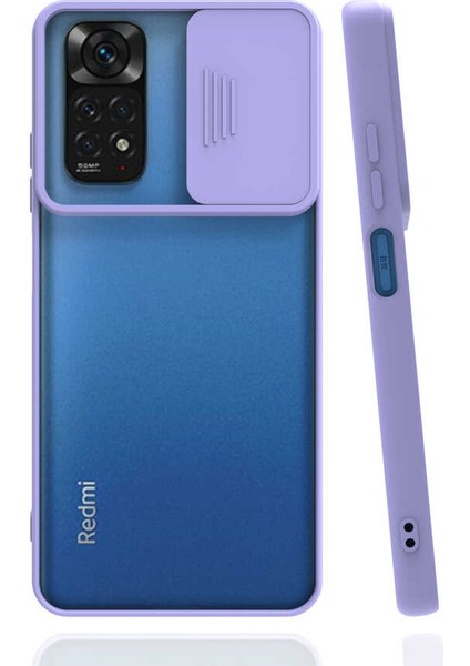 Xiaomi Redmi Note 11 Global Kılıf Kamera Lens Korumalı Sürgülü Slayt Kılıf