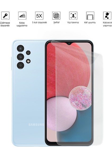 Kip GSM Samsung Galaxy A13 4g Ekran Koruyucu Tam Kaplayan Esnek Kırılmaz Nano Temperli