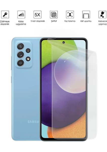 Kip GSM Samsung Galaxy A52 Ekran Koruyucu Tam Kaplayan Esnek Kırılmaz Nano Temperli