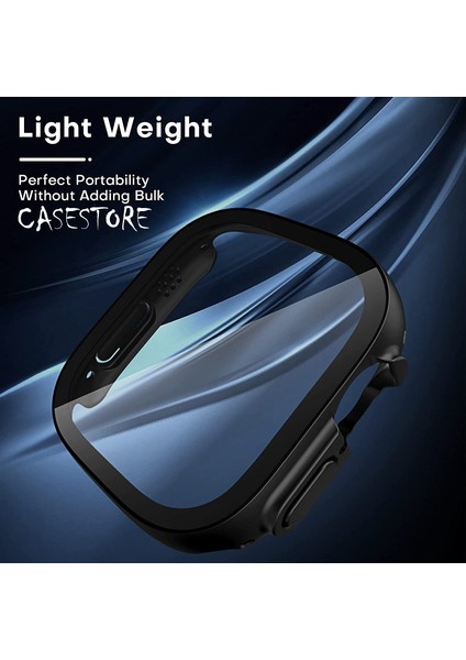Apple Watch Ultra Uyumlu Kılıf Ekran Koruyucu ve Kasa Koruyucu Silikon Pc Kılıf 360 Korumalı Zırh Military Tam Korumalı Kapak fırsatları