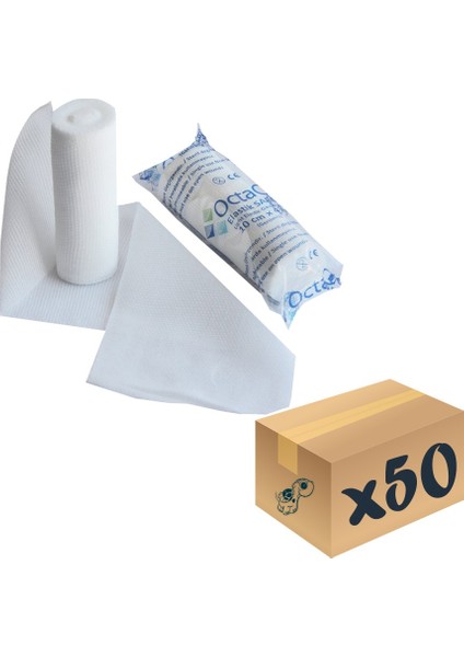 Elastik Sargı Bezi 10 Cm X 2 M 50 Adet