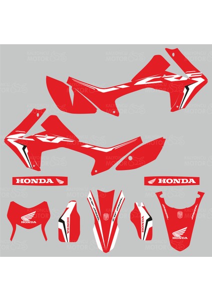 Honda Crf 250 L Red Theme Design Sticker Set fiyatları