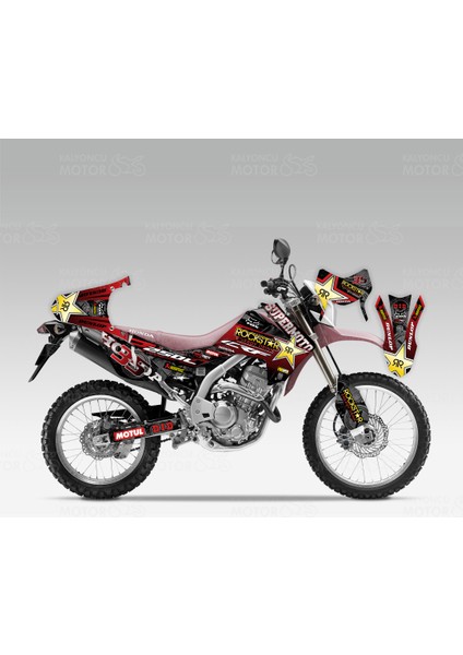 Honda Crf 250 L Rockstar Desing Sticker Set No:35