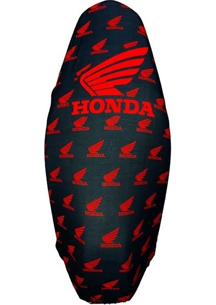 Honda PCX 3D Koltuk Kılıfı Logolu Kırmızı