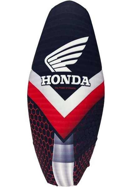 Honda Dio 110 Koltuk Kılıfı Siyah Beyaz Kırmızı Üçgen